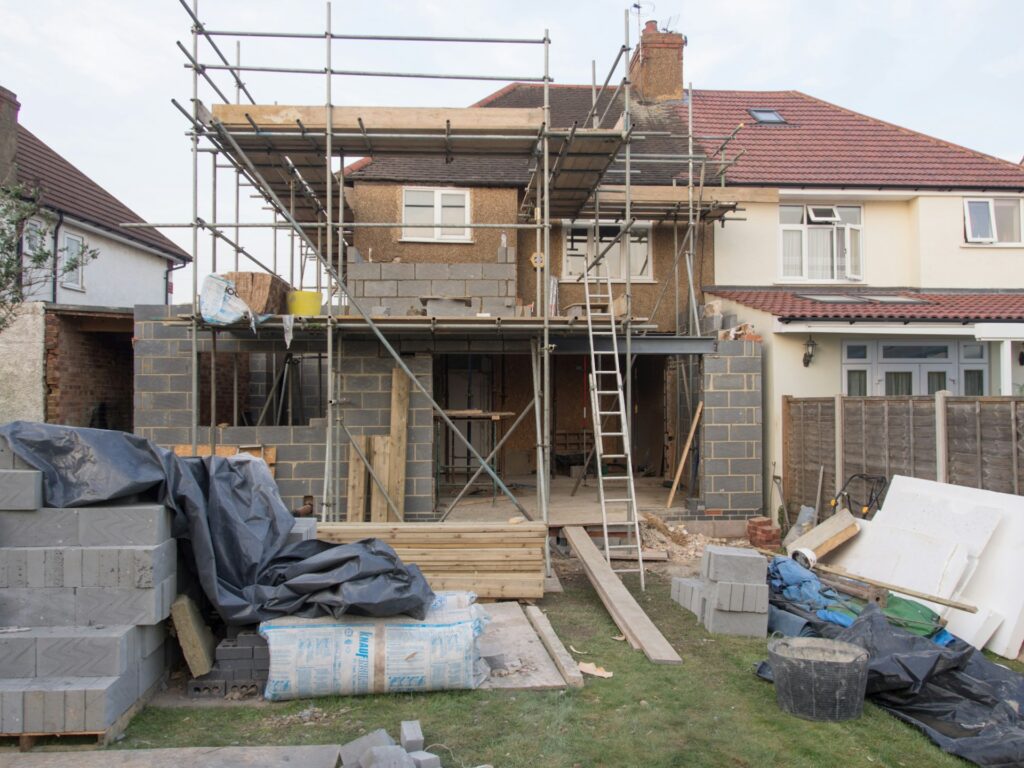 Residential construction services UK new build home project